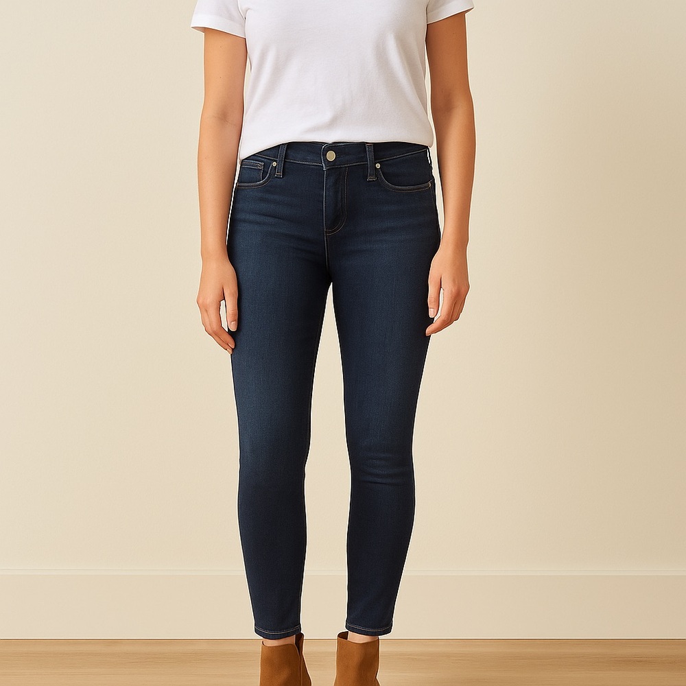 Paige Hoxton Ankle Jeans | Dark Wash | Size 30 | Made in USA